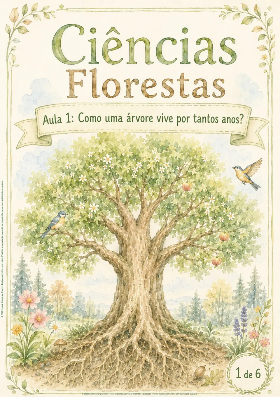 Capa da apostila de Ciências do Projeto Florestas