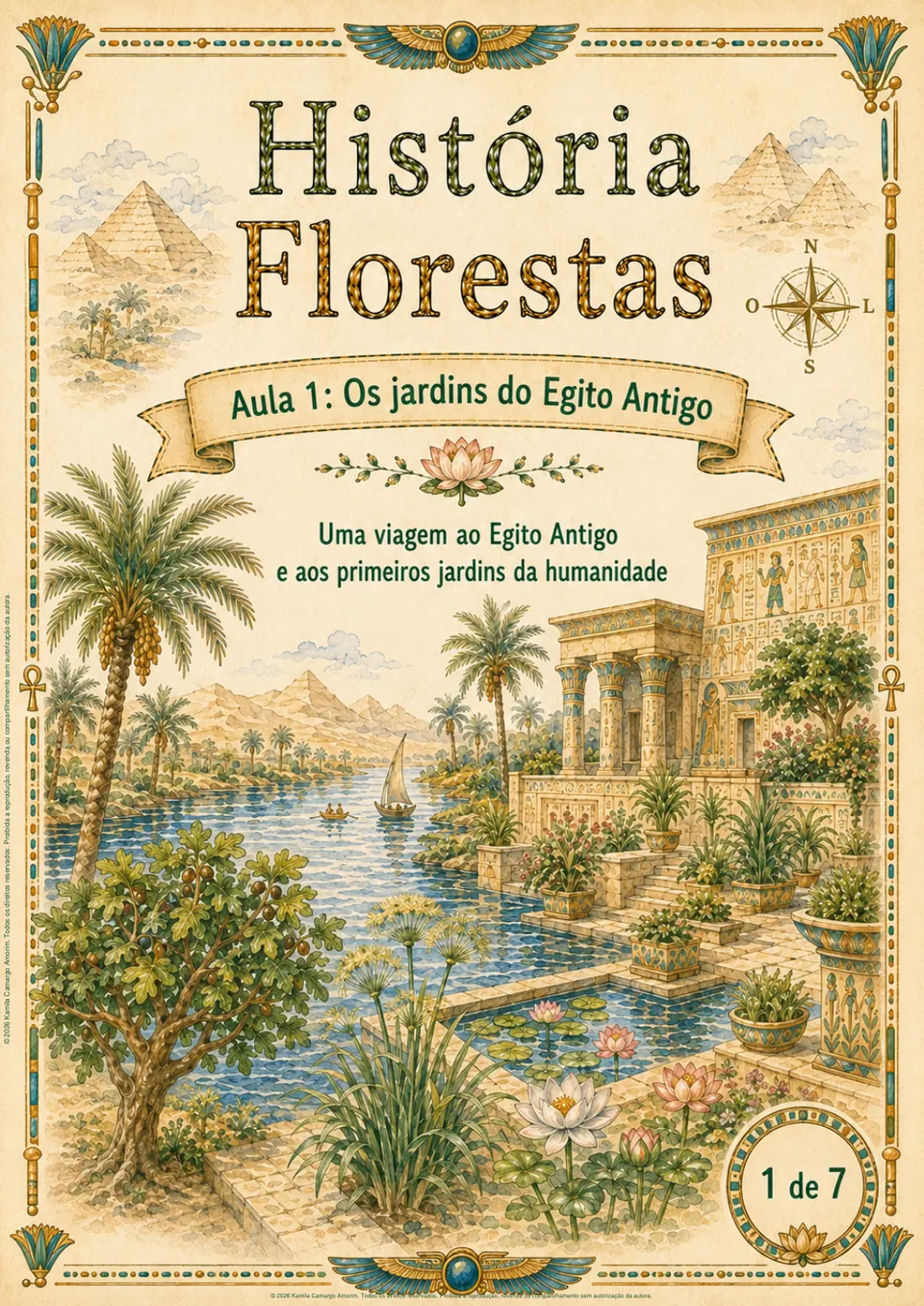 Capa da apostila de História do Projeto Florestas