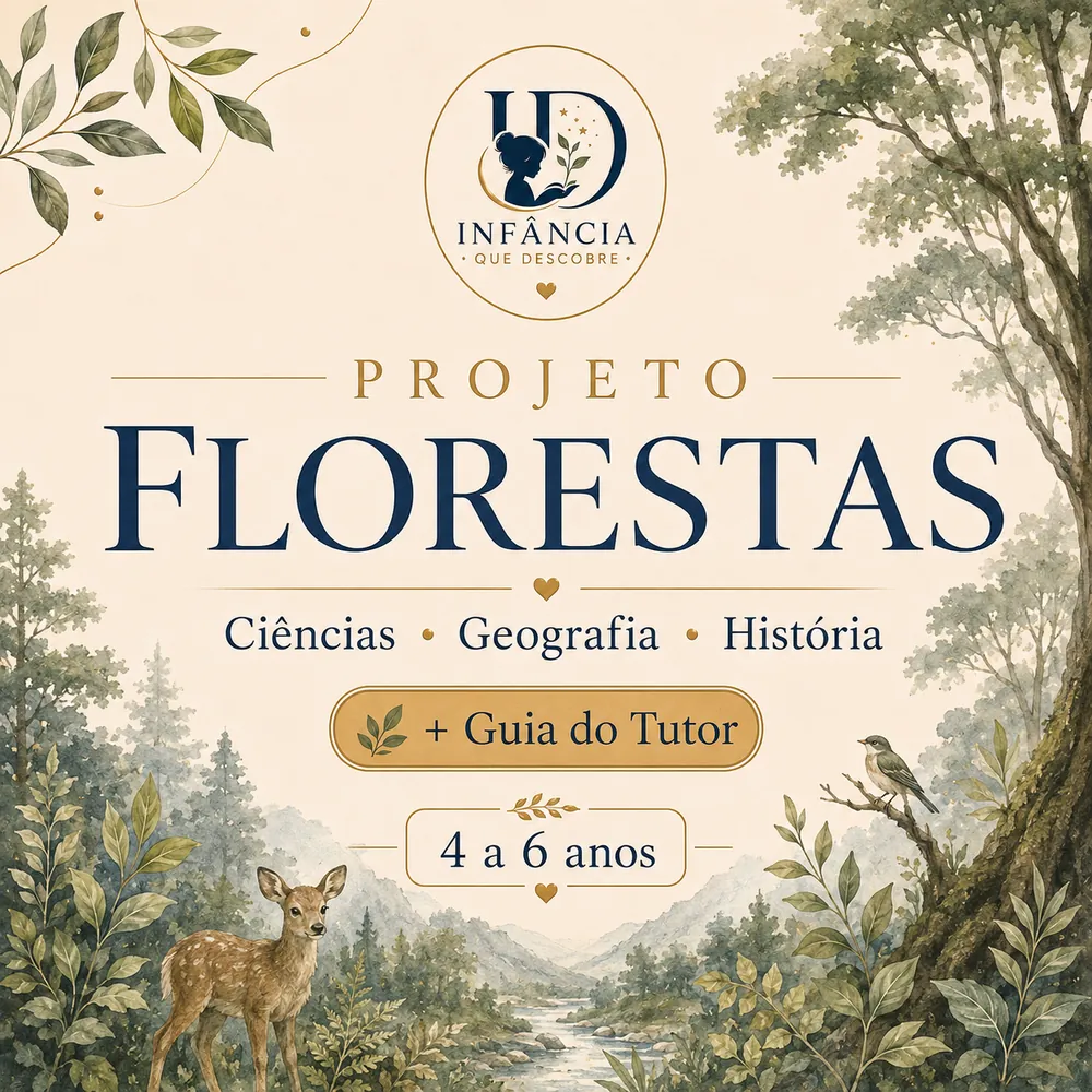Capa do Projeto Florestas — Ciências, Geografia e História